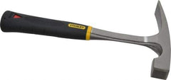 Stanley - 1-1/4 Lb Head Bricklayer's Hammer - 11" OAL, Steel Handle, 1" Face Diam - All Tool & Supply