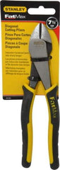 Stanley - 7-1/2" OAL, Diagonal Cutter - 15/16" Jaw Length x 7/8" Jaw Width, Oval Head, Double Injection Molded Handle - All Tool & Supply