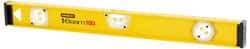 Stanley - 48" Long 3 Vial I-Beam Level - Aluminum, Yellow, 1 Plumb & 2 Level Vials - All Tool & Supply