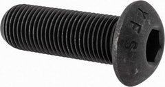 Value Collection - 1/2-20 UNF Hex Socket Drive, Button Screw - Alloy Steel, Black Oxide Finish, Fully Threaded, 1-1/2" Length Under Head - All Tool & Supply