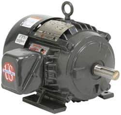 US Motors - 150 hp, TEFC Enclosure, No Thermal Protection, 3,575 RPM, 460 Volt, 60 Hz, Three Phase Premium Efficient Motor - Size 445 Frame, Rigid Mount, 1 Speed, Ball Bearings, 176 Full Load Amps, F Class Insulation, CCW Lead End - All Tool & Supply