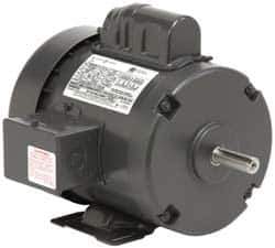 US Motors - 3/4 hp, TEFC Enclosure, Auto Thermal Protection, 3,450 RPM, 115/230 Volt, 60 Hz, Single Phase Permanent Split Capacitor (PSC) Motor - Size 56 Frame, Rigid Mount, 1 Speed, Ball Bearings, 9.8/4.9 Full Load Amps, A Class Insulation, Reversible - All Tool & Supply