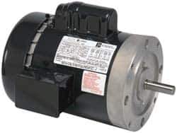 US Motors - 1/2 hp, TEFC Enclosure, No Thermal Protection, 1,725 RPM, 115/230 Volt, 60 Hz, Single Phase Permanent Split Capacitor (PSC) Motor - Size 56C Frame, C-Face Mount, 1 Speed, Ball Bearings, 9.0/4.5 Full Load Amps, B Class Insulation, Reversible - All Tool & Supply