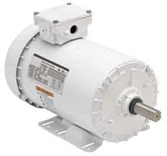 US Motors - 1 hp, TEFC Enclosure, No Thermal Protection, 1,725 RPM, 208-230/460 Volt, 60 Hz, Three Phase Energy Efficient Motor - Size 143 Frame, Rigid Mount, 1 Speed, Ball Bearings, 3.4-3.2/1.6 Full Load Amps, F Class Insulation, Reversible - All Tool & Supply