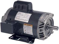 US Motors - 1.5 hp, ODP Enclosure, No Thermal Protection, 1,725 RPM, 115/208-230 Volt, 60 Hz, Capacitor Start Motor - Size 145TC Frame, C-Face/Base Mount, 1 Speed, Ball Bearings, 17.3 Full Load Amps, B Class Insulation, CCW Lead End Rev - All Tool & Supply