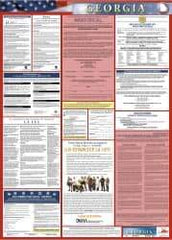 NMC - 24" Wide x 40" High Laminated Paper Labor Law Information Poster - Georgia Jurisdiction, 0.03" Thick, Spanish - All Tool & Supply