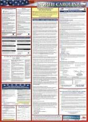 NMC - 24" Wide x 40" High Laminated Paper Labor Law Information Poster - North Carolina Jurisdiction, 0.03" Thick, Spanish - All Tool & Supply