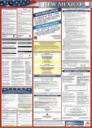 NMC - 24" Wide x 40" High Laminated Paper Labor Law Information Poster - New Mexico Jurisdiction, 0.03" Thick, Spanish - All Tool & Supply