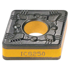 Iscar - CNMG542 NR Grade IC8350 Carbide Turning Insert - TiCN/Al2O3/TiN Finish, 80° Diamond, 5/8" Inscr Circle, 1/4" Thick, 1/32" Corner Radius - All Tool & Supply