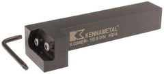 Kennametal - KGME, Right Hand, Indexable Grooving Tool Holder - 25.4mm Shank Height, 25.4mm Shank Width, 140.4mm OAL - All Tool & Supply