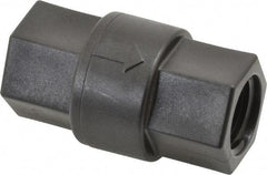 Specialty Mfr - 1/2" Polypropylene Check Valve - Inline, FNPT x FNPT, 125 WOG - All Tool & Supply