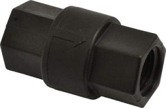 Specialty Mfr - 1/2" Polypropylene Check Valve - Inline, FNPT x FNPT, 125 WOG - All Tool & Supply