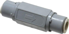 Specialty Mfr - 3/8" PVC Check Valve - Inline, Push To Connect x Push To Connect, 125 WOG - All Tool & Supply