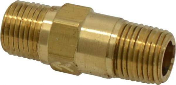 Specialty Mfr - 1/8" Brass Check Valve - Inline, MNPT x MNPT, 500 WOG - All Tool & Supply