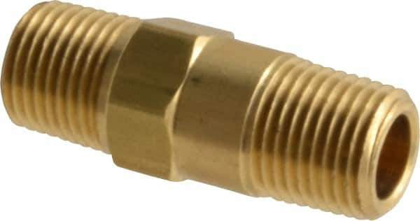 Specialty Mfr - 1/8" Brass Check Valve - Inline, MNPT x MNPT, 500 WOG - All Tool & Supply