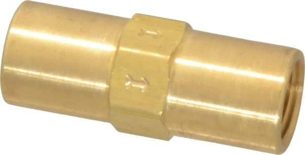 Specialty Mfr - 1/4" Brass Check Valve - Inline, FNPT x FNPT, 500 WOG - All Tool & Supply