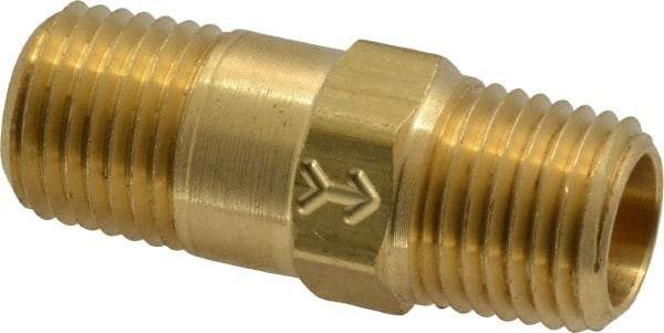 Specialty Mfr - 1/4" Brass Check Valve - Inline, MNPT x MNPT, 500 WOG - All Tool & Supply