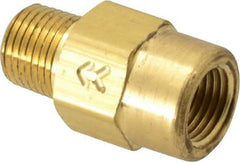 Specialty Mfr - 1/8" Brass Check Valve - Inline, FNPT x MNPT, 500 WOG - All Tool & Supply