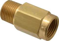 Specialty Mfr - 1/2" Brass Check Valve - Inline, FNPT x MNPT, 500 WOG - All Tool & Supply