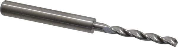 M.A. Ford - 3.4mm 150° Solid Carbide Jobber Drill - Bright Finish, Right Hand Cut, Parabolic Flute, Straight Shank, 66mm OAL, Standard Point - All Tool & Supply