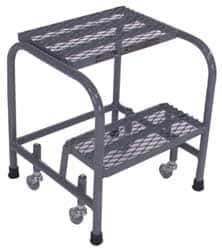 Cotterman - 20" 2 Step Ladder - 350 Lb Capacity, 20" Platform Height, 18" Base Width x 19" Depth, Grip Strut - All Tool & Supply