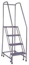 Cotterman - 70" 4 Step Ladder - 350 Lb Capacity, 40" Platform Height, 30" Base Width x 31" Depth, Grip Strut - All Tool & Supply