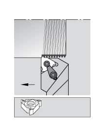 Kennametal - External Thread, Right Hand Cut, 3/4" Shank Width x 3/4" Shank Height Indexable Threading Toolholder - 5" OAL, LT 16ER Insert Compatibility, LSS Toolholder, Series LT Threading - All Tool & Supply