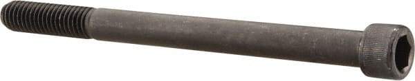 Value Collection - 7/16-14 UNC Hex Socket Drive, Socket Cap Screw - Alloy Steel, Black Oxide Finish, Partially Threaded, 5-1/2" Length Under Head - All Tool & Supply