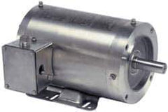 US Motors - 1 hp, TENV Enclosure, No Thermal Protection, 1,725 RPM, 208-230/460 Volt, 60 Hz, Three Phase Energy Efficient Motor - Size 56HC Frame, C-Face/Base Mount, 1 Speed, Ball Bearings, 3.5-3.4/1.7 Full Load Amps, F Class Insulation, Reversible - All Tool & Supply