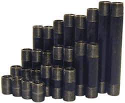 B&K Mueller - 60 Piece, 1-1/2" Pipe, Black Finished Steel Pipe Nipple Set - Schedule 40, (6) Close, (6) 2, (6) 2-1/2, (6) 3, (6) 3-1/2, (6) 4, (6) 4-1/2, (6) 5, (6) 5-1/2, (6) 6 - All Tool & Supply