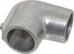 Hollaender - 1" Pipe, 90° Elbow, Aluminum Alloy Elbow Pipe Rail Fitting - Bright Finish - All Tool & Supply