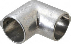 Hollaender - 2" Pipe, 90° Elbow, Aluminum Alloy Elbow Pipe Rail Fitting - Bright Finish - All Tool & Supply