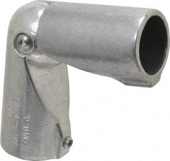 Hollaender - 1-1/4" Pipe, Adjustable Elbow, Aluminum Alloy Elbow Pipe Rail Fitting - Bright Finish - All Tool & Supply