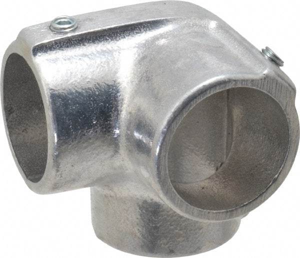 Hollaender - 1-1/4" Pipe, Side Outlet Elbow, Aluminum Alloy Elbow Pipe Rail Fitting - Bright Finish - All Tool & Supply