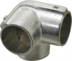 Hollaender - 1-1/2" Pipe, Side Outlet Elbow, Aluminum Alloy Elbow Pipe Rail Fitting - Bright Finish - All Tool & Supply