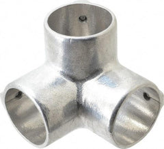 Hollaender - 2" Pipe, Side Outlet Elbow, Aluminum Alloy Elbow Pipe Rail Fitting - Bright Finish - All Tool & Supply