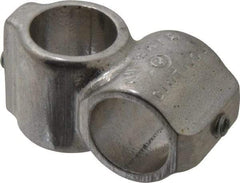 Hollaender - 3/4" Pipe, Short Barrel Crossover, Aluminum Alloy Cross Pipe Rail Fitting - Bright Finish - All Tool & Supply