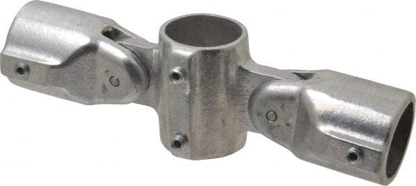 Hollaender - 1-1/4" Pipe, Adjustable Cross Assembly, Aluminum Alloy Cross Pipe Rail Fitting - Bright Finish - All Tool & Supply