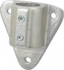 Hollaender - 1" Pipe, Wall Mount Flange, Aluminum Alloy Flange Pipe Rail Fitting - Bright Finish - All Tool & Supply