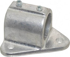 Hollaender - 1-1/4" Pipe, Wall Mount Flange, Aluminum Alloy Flange Pipe Rail Fitting - Bright Finish - All Tool & Supply