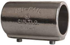 Hollaender - 1-1/4" Pipe, Aluminum Alloy Straight Coupling Pipe Rail Fitting - Bright Finish - All Tool & Supply