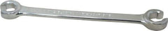 Blackhawk by Proto - 1/2 x 9/16", Full Polish, Open End Flare Nut Wrench - 6 Points, 7-1/2" OAL, Steel, Double End Head - All Tool & Supply