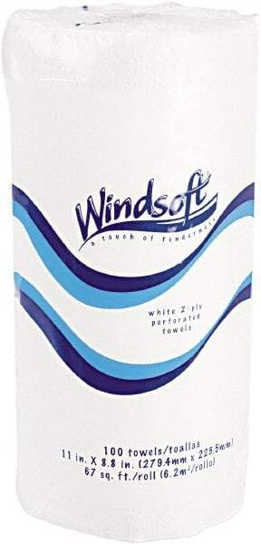 Windsoft - Perforated Roll of 2 Ply White Paper Towels - 15-1/2" Wide - All Tool & Supply