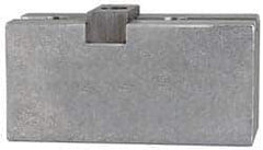 Atlas Workholding - Tongue & Groove Attachment, Square Soft Lathe Chuck Jaw - Steel, 3" Btw Mount Hole Ctrs, 5-3/16" Long x 2-1/4" Wide x 2.81" High, 1/2" Groove - All Tool & Supply