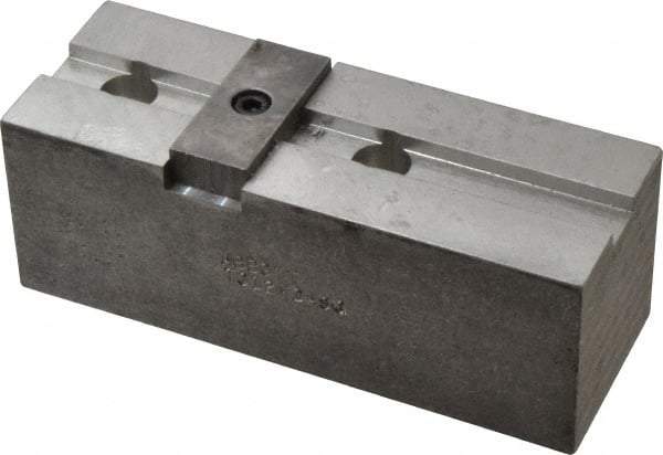 Abbott Workholding Products - 12" & Up Chuck Capacity, Tongue & Groove Attachment, Square Soft Lathe Chuck Jaw - 3 Jaws, Aluminum, 2-1/2" Btw Mount Hole Ctrs, 5-1/2" Long x 2" Wide x 2" High, 1/2" Groove, 1/2" Fastener - All Tool & Supply