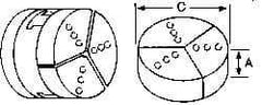 Abbott Workholding Products - 6" & Up Chuck Capacity, Northfield Attachment, Round Soft Lathe Chuck Jaw - 3 Jaws, Aluminum, 5.92" Wide x 4" High - All Tool & Supply