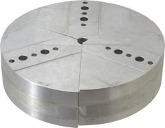 Abbott Workholding Products - 8" & Up Chuck Capacity, Northfield Attachment, Round Soft Lathe Chuck Jaw - 3 Jaws, Aluminum, 7.92" Wide x 2" High - All Tool & Supply