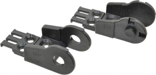 Igus - 1.61 Inch Outside Width x 1.38 Inch Outside Height, Cable and Hose Carrier Plastic Open Mounting Bracket Set - 2.17 Inch Bend Radius, 0.98 Inch Inside Width x 0.98 Inch Inside Height - All Tool & Supply