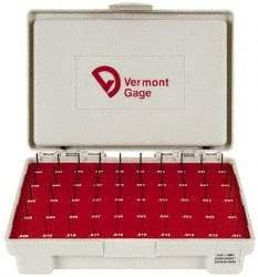 Vermont Gage - 50 Piece, 0.011-0.06 Inch Diameter Plug and Pin Gage Set - Minus 0.0002 Inch Tolerance, Class ZZ - All Tool & Supply