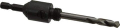 Starrett - 9/16 to 1-3/16" Tool Diam Compatibility, Straight Shank, Stainless Steel Integral Pilot Drill, Hole Cutting Tool Arbor - 1/4" Min Chuck, Hex Shank Cross Section, Threaded Shank Attachment, For SH, DH, CT & D Hole Saws - All Tool & Supply